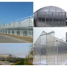 material de policarbonato hoja pc usado invernaderos comerciales / jardín invernadero
